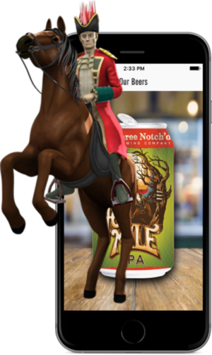 Augmented Reality example from Brewers Marketing app