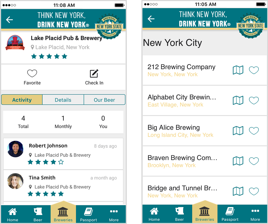 Brewers Directory in Brewers Marketing NY app